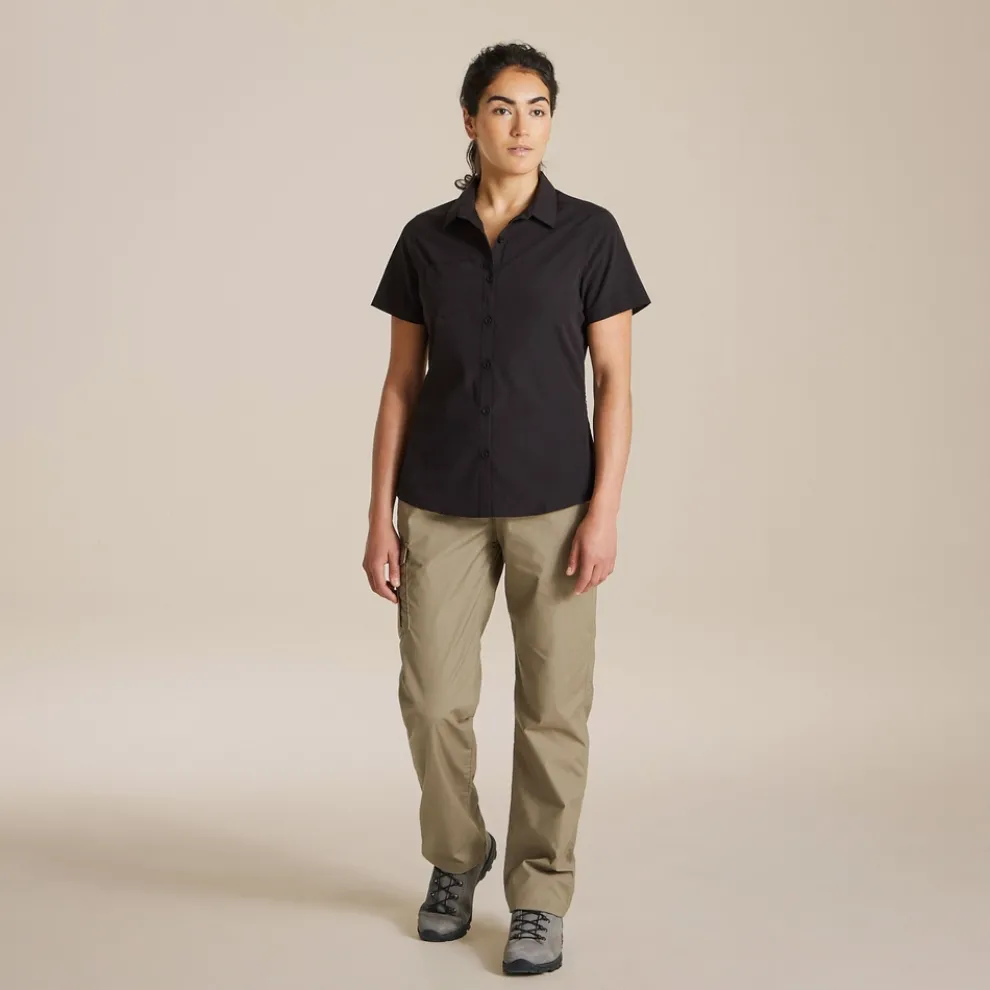 Expert Womens Kiwi Short Sleeved Shirt | Black