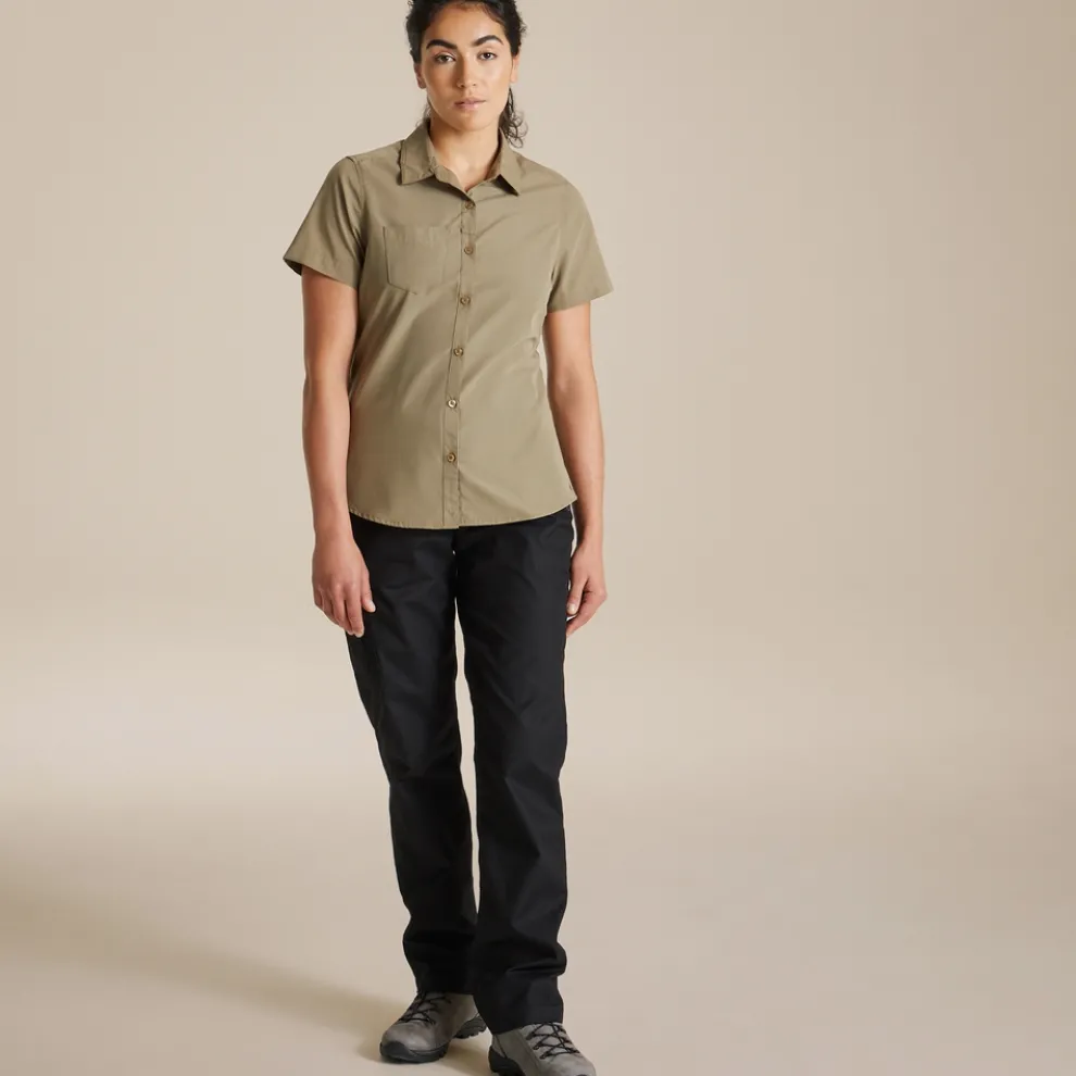 Expert Womens Kiwi Short Sleeved Shirt | Pebble