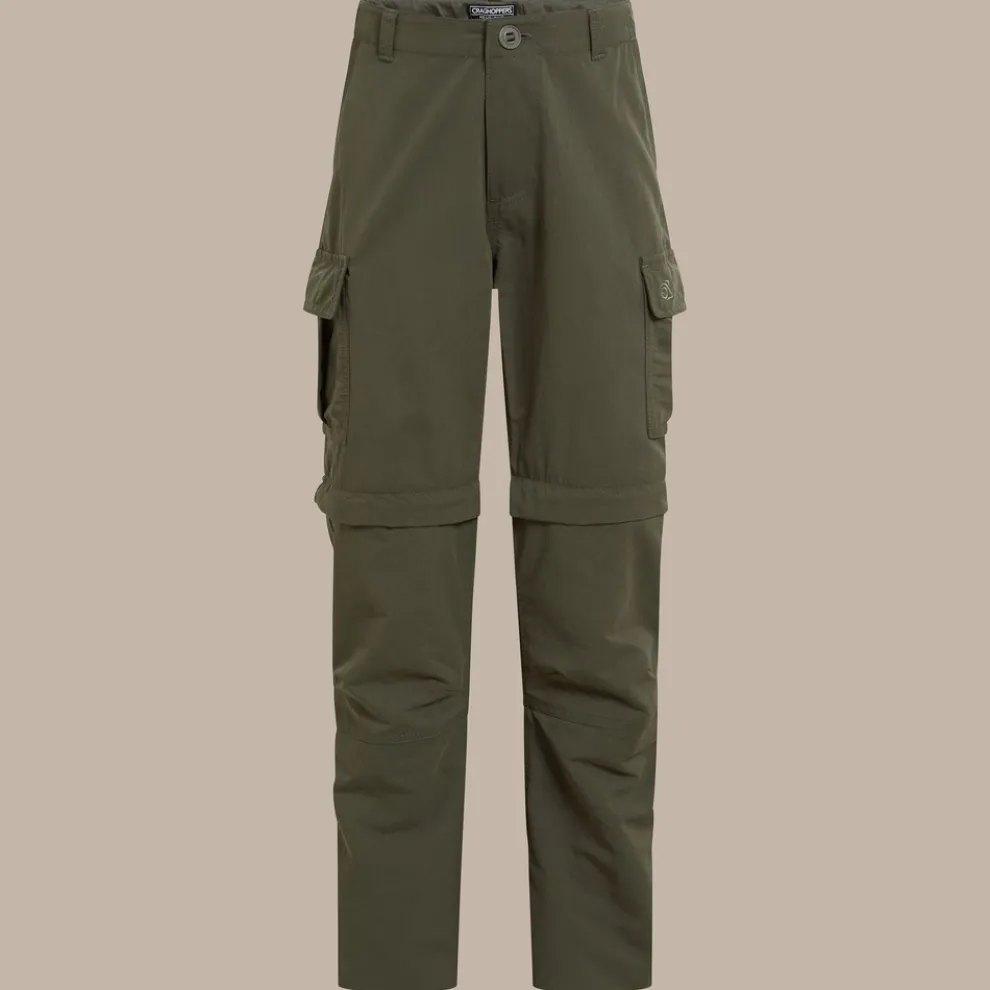 Kid's NosiLife Convertible Trousers | Woodland Green