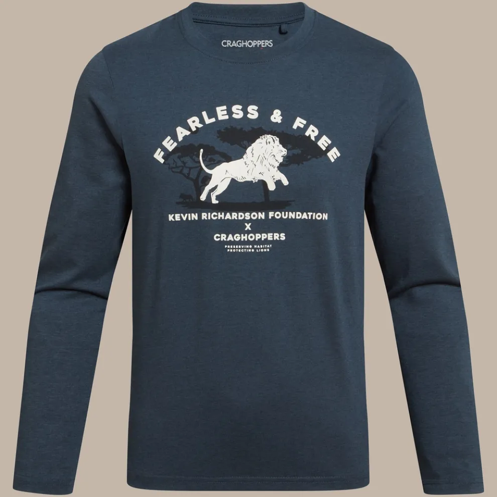 Kids' Nosilife Cruz Long Sleeved T-Shirt | Blue Stone Lion