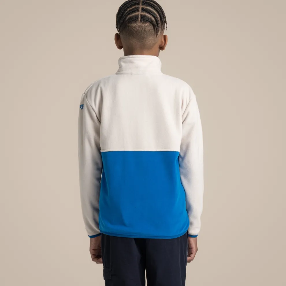 Kid's Valo Jacket | Ecru / Titan Blue