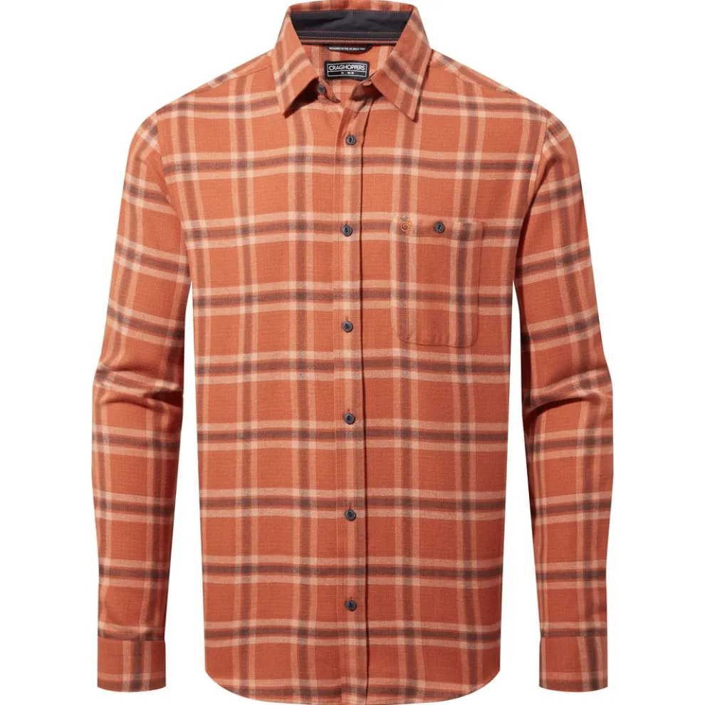 Lough Long Sleeved Check Shirt | Potters Clay Check