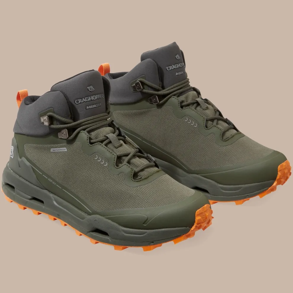Men's Adflex Boots | Mid Khaki / Magma Orange