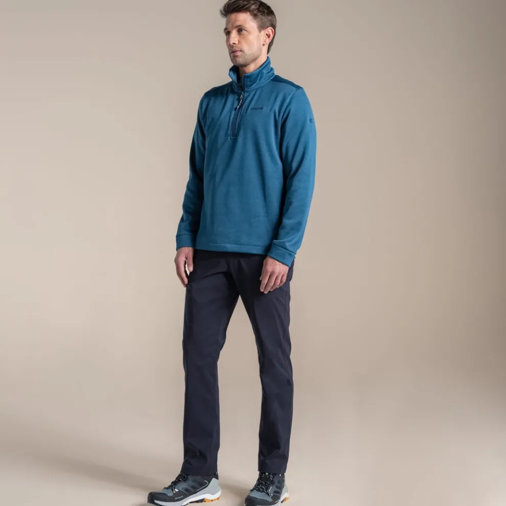 Men's Blake Half Zip Fleece | Poseidon Blue