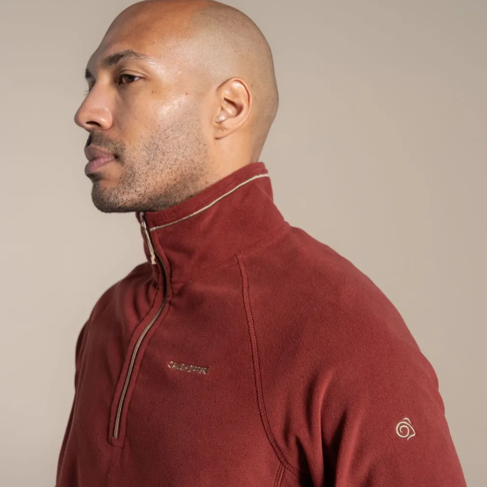 Men's Corey VI Half Zip Fleece | Red Jasper