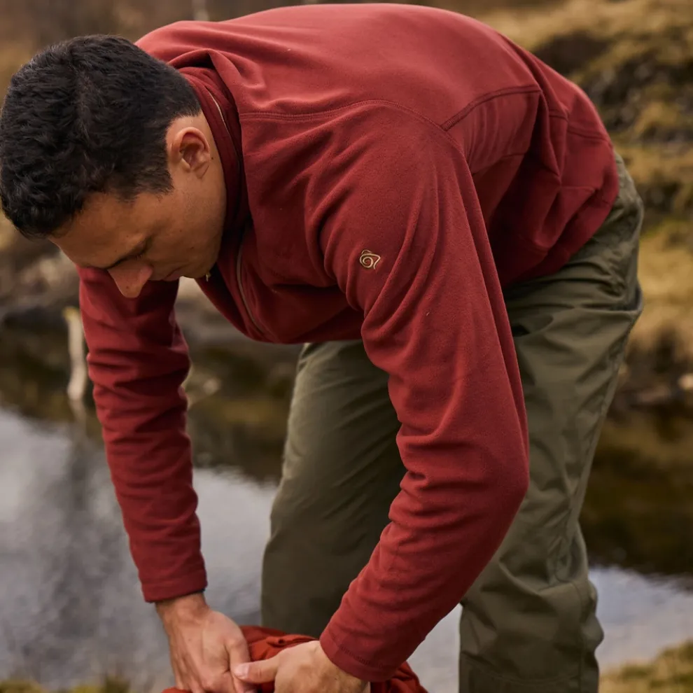 Men's Corey VI Half Zip Fleece | Red Jasper