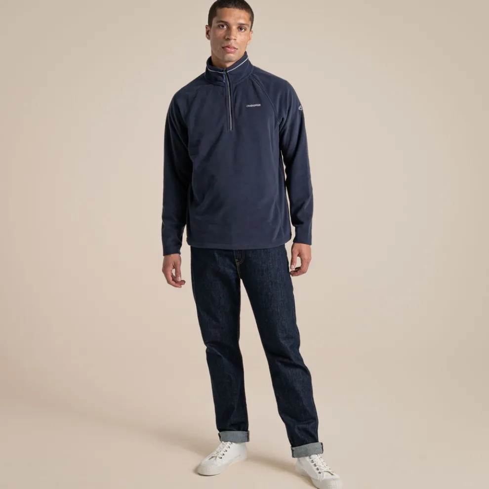Men's Corey VI Half Zip Fleece | Dark Navy / Blue Navy Marl
