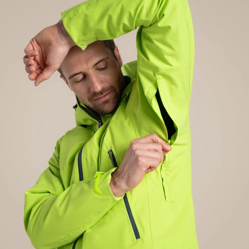 Men's Dynamic Pro II Waterproof Jacket | Apple / Blue Stone