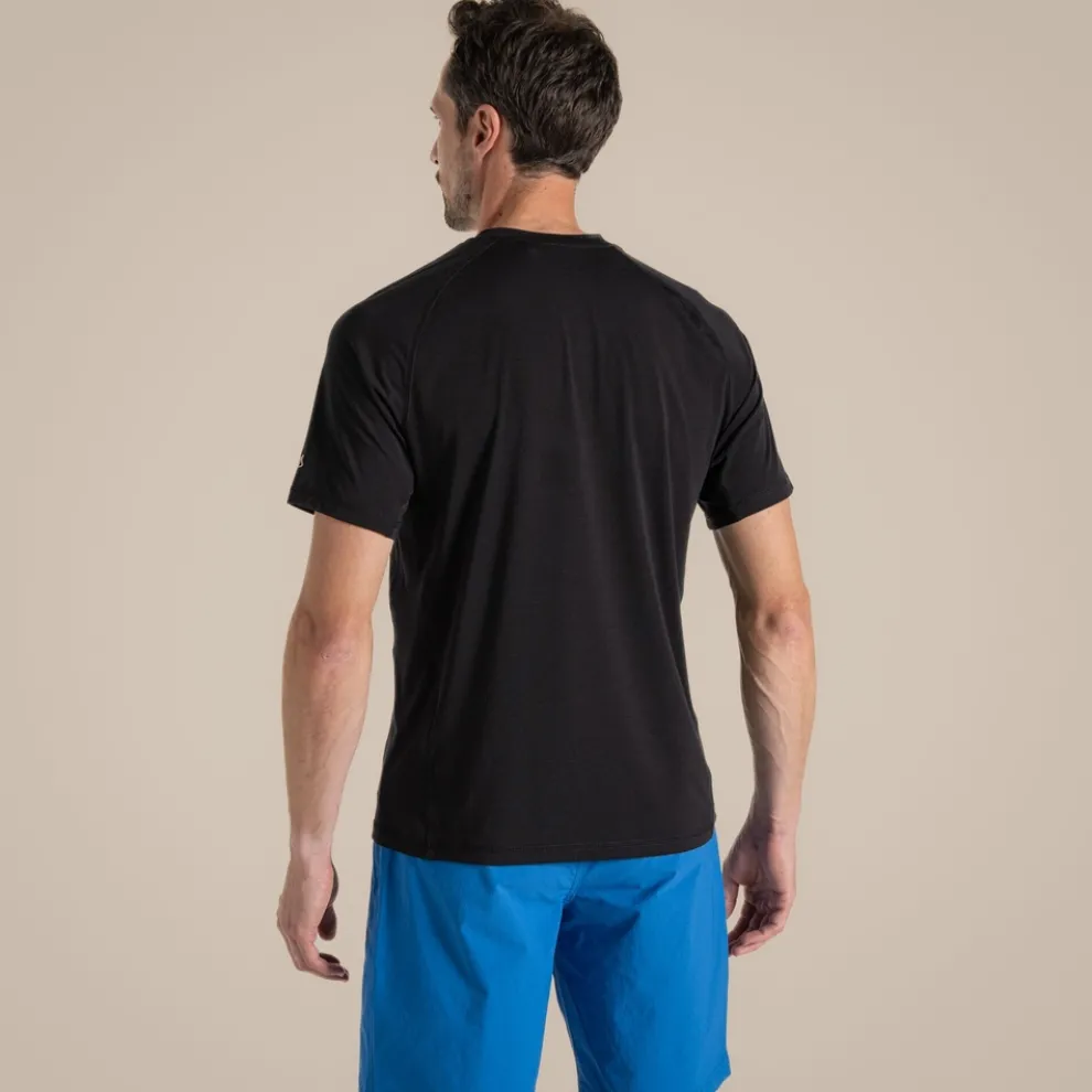 Men's Dynamic Short Sleeved T-Shirt | Black