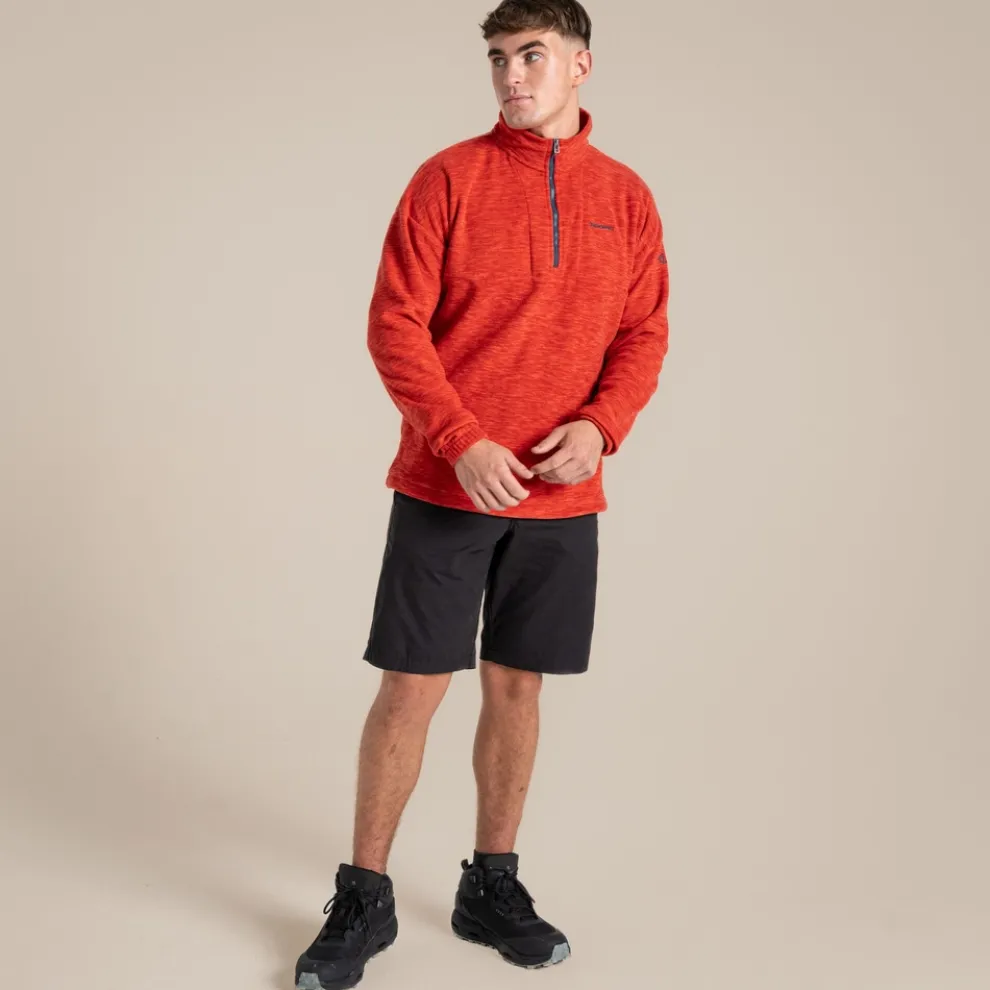 Men's Esk Half Zip Fleece | Pimento Red