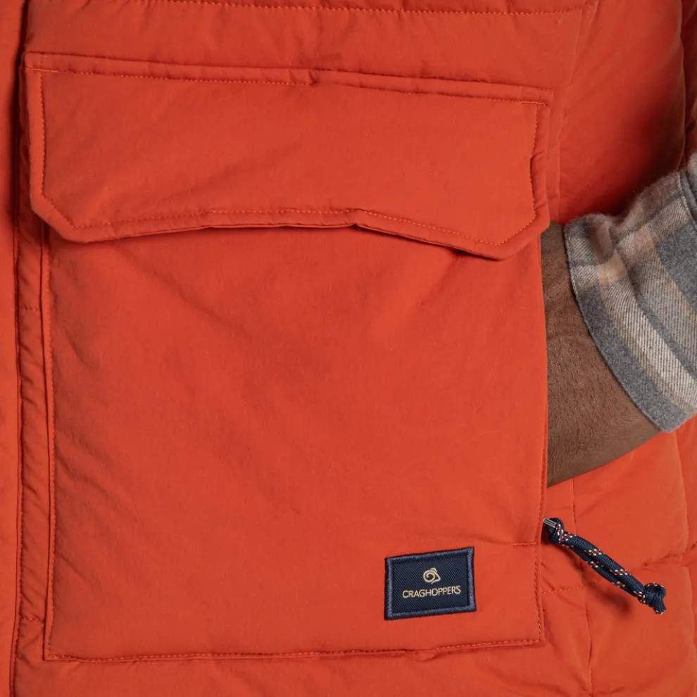 Men's Greysen Insulating Vest | Carnelian Orange