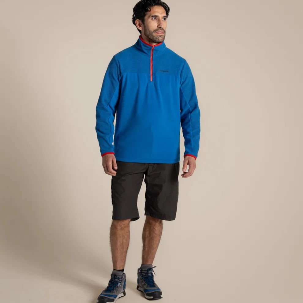 Men's Javi Half Zip Fleece | Fresh Blue