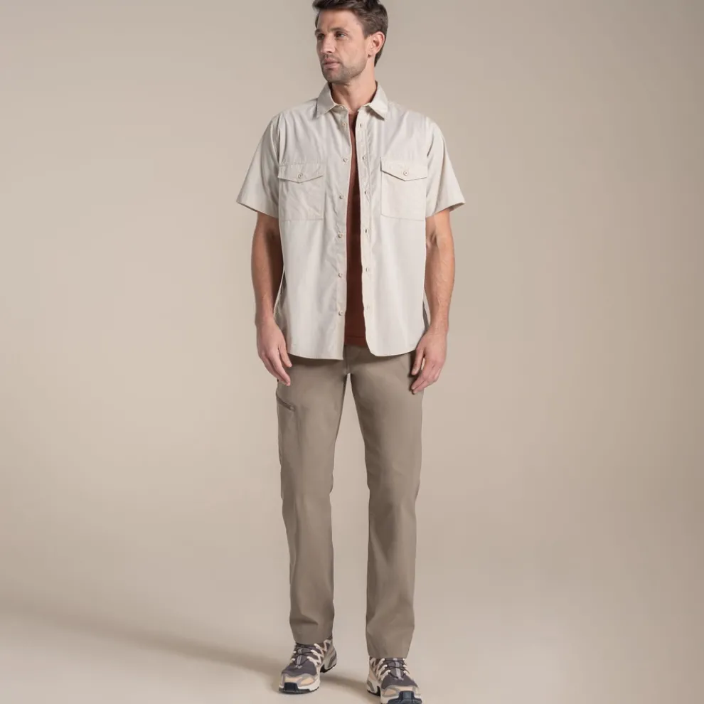 Men's Kiwi II Short Sleeved Shirt | Oatmeal