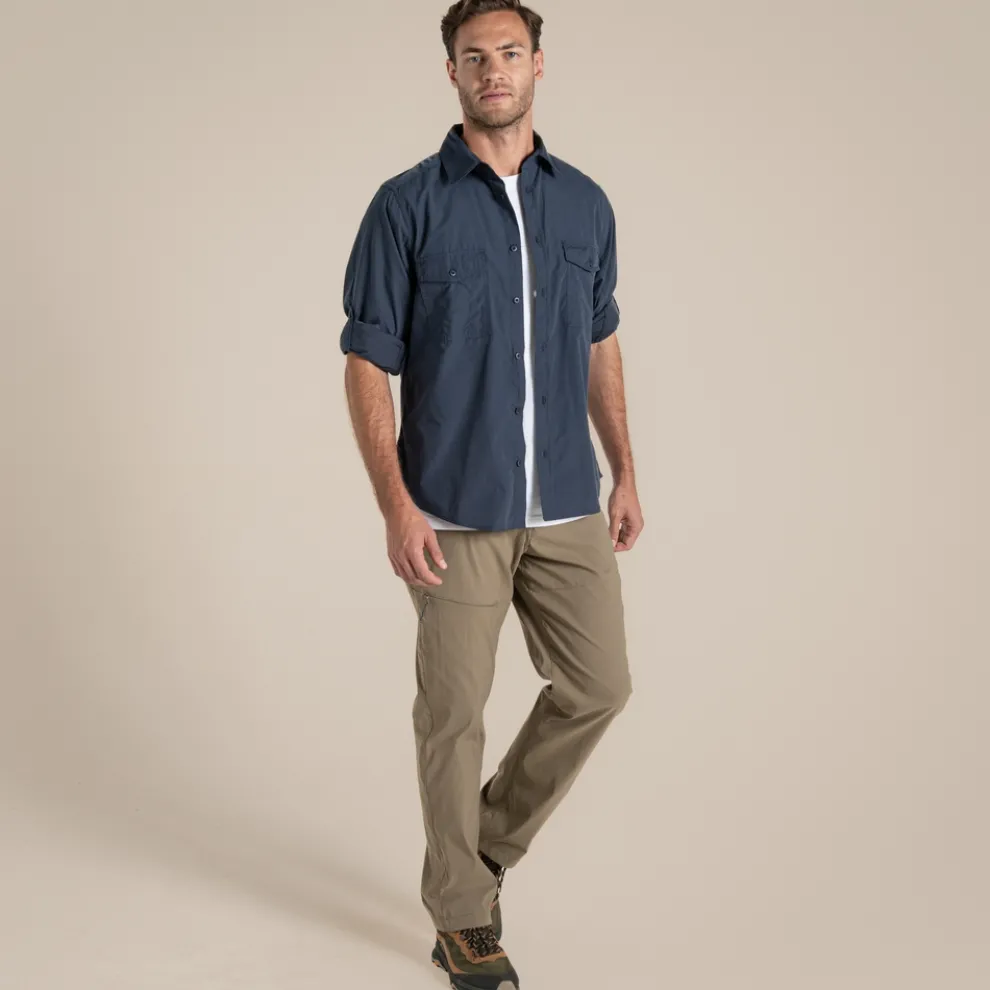 Men's Kiwi Long Sleeved Shirt | Ombre Blue