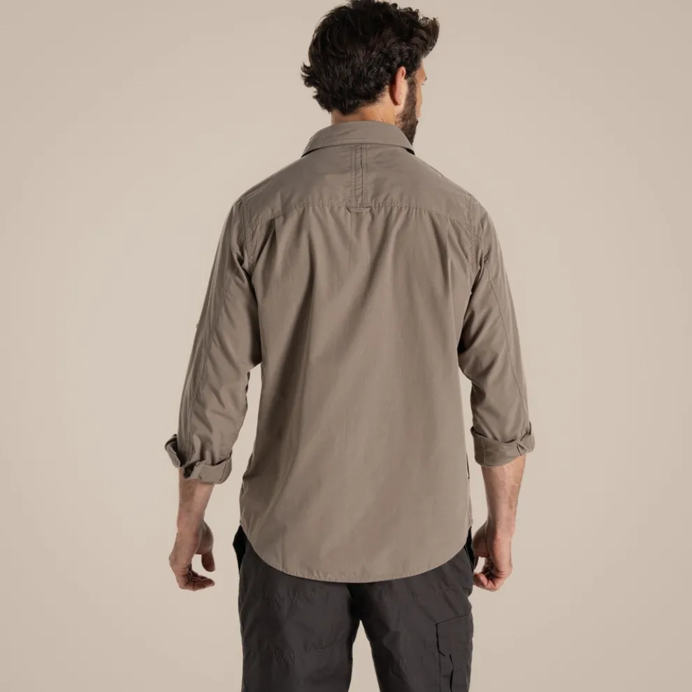 Men's Kiwi Long Sleeved Shirt | Pebble
