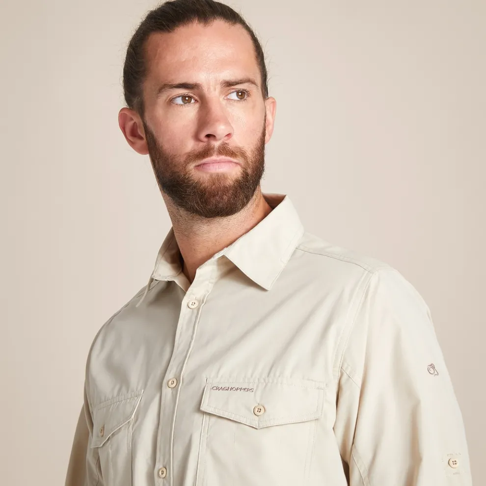 Men's Kiwi Long Sleeved Shirt | Oatmeal