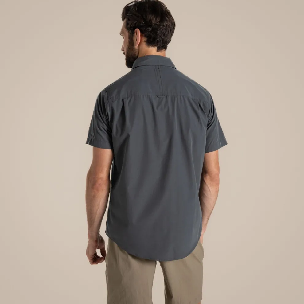 Men's Kiwi Short Sleeved Shirt | Dark Grey