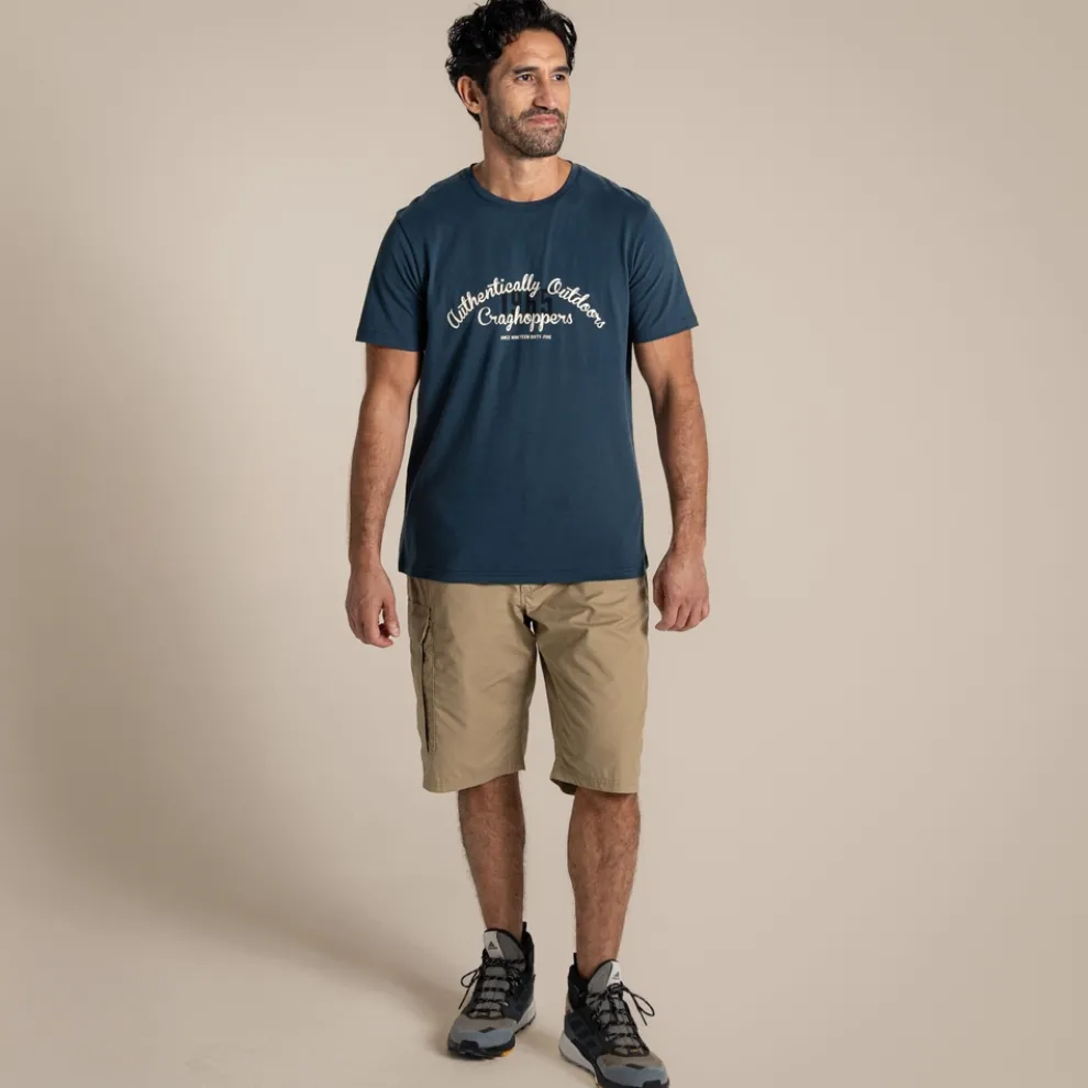 Men's Lucent II Short Sleeved T-Shirt | Blue Stone