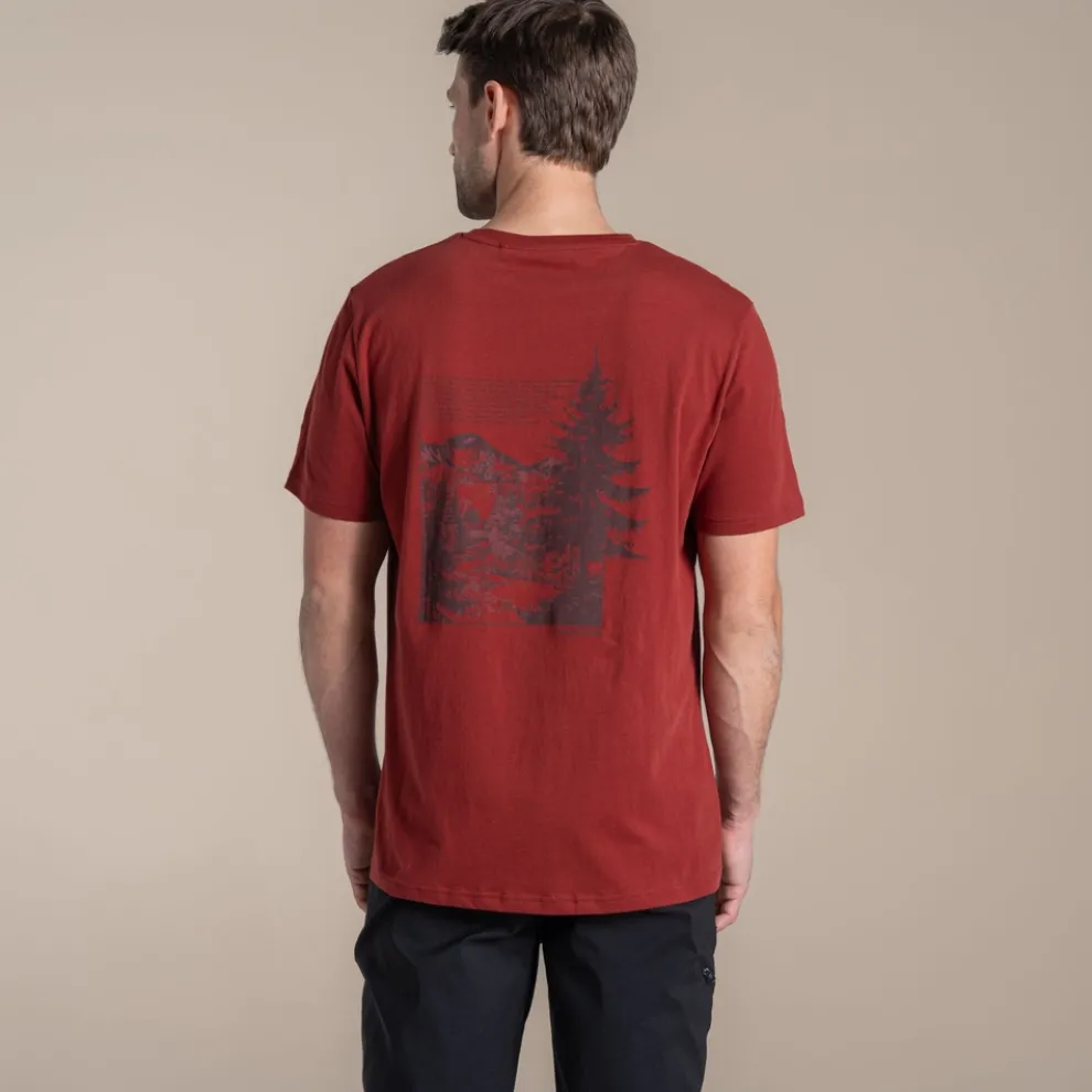 Men's Lucent II Short Sleeved T-Shirt | Red Jasper