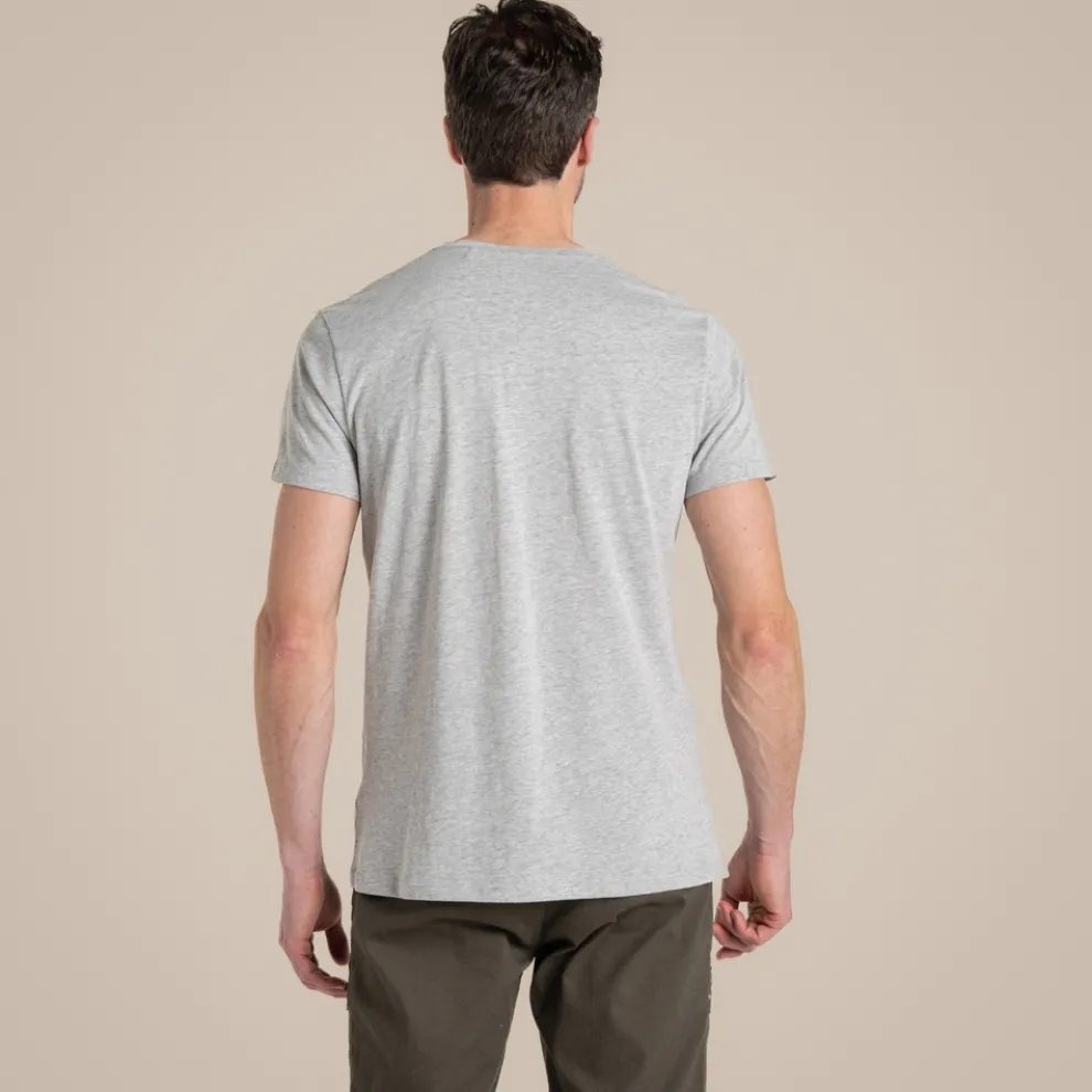 Men's Lucent Short Sleeved T-Shirt | Soft Grey Marl