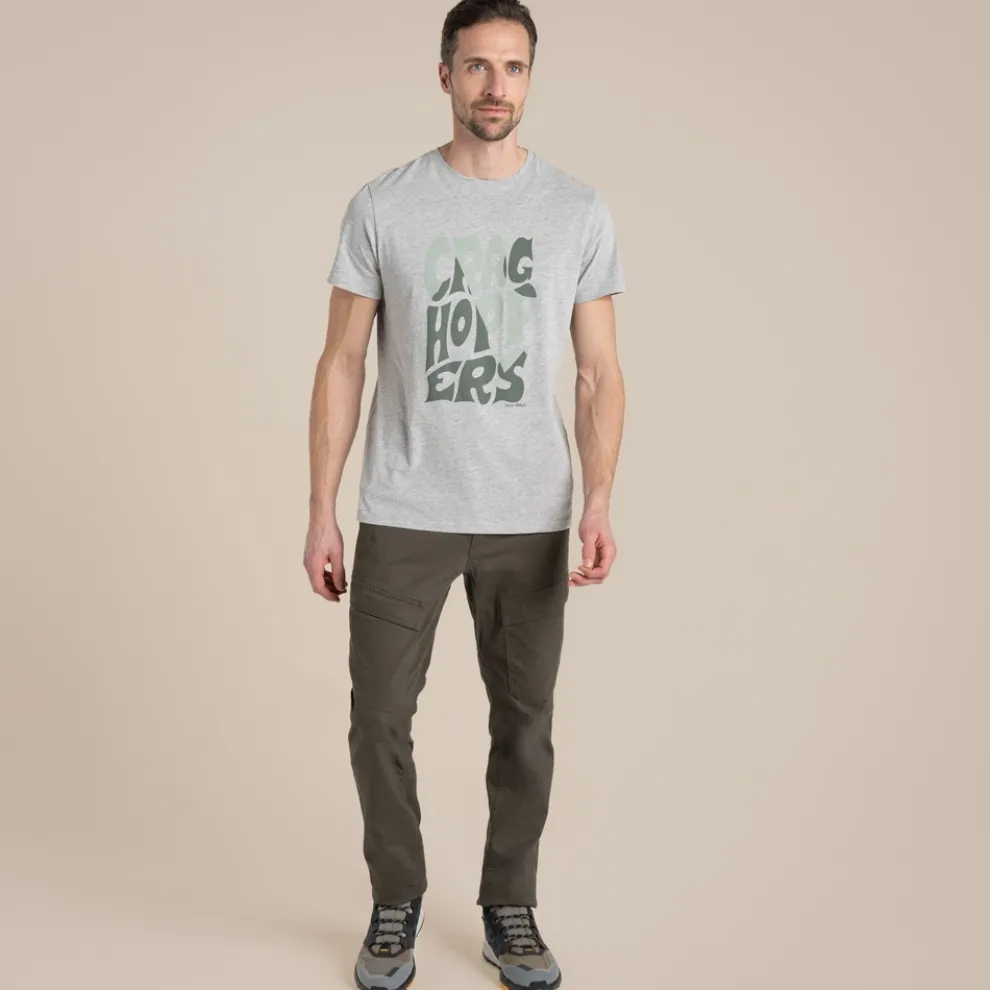 Men's Lucent Short Sleeved T-Shirt | Soft Grey Marl
