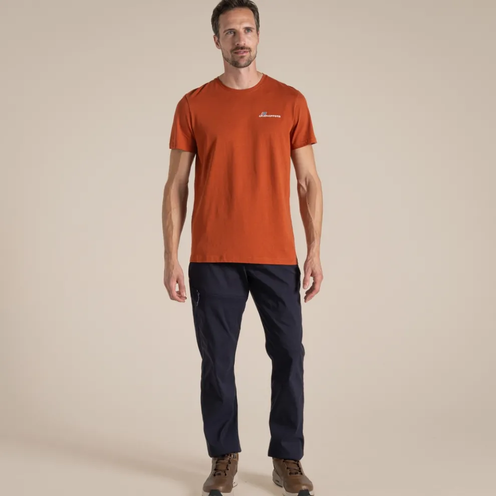 Men's Lucent Short Sleeved T-Shirt | Red Beach