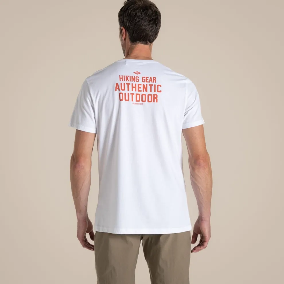 Men's Lucent Short Sleeved T-Shirt | Optic White Hike