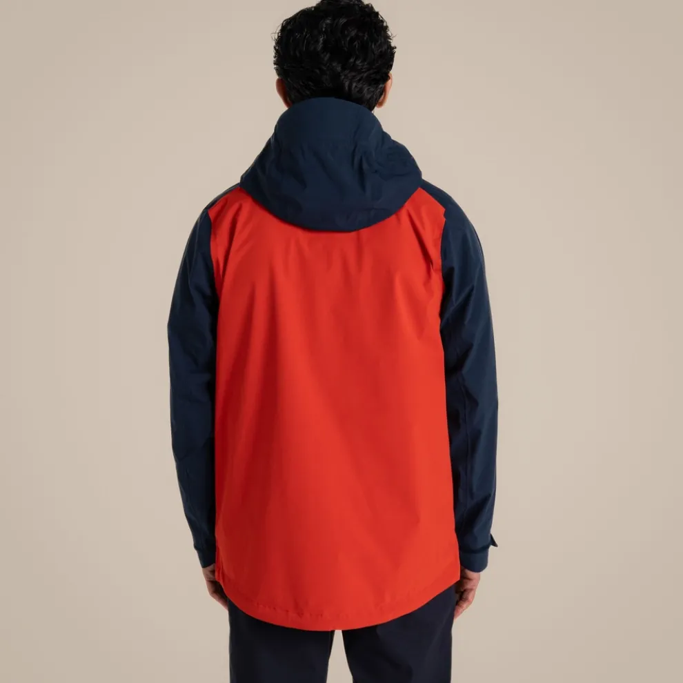 Men's Maris 2.5L Stretch Waterproof Jacket | Blue Navy / Pimento Red