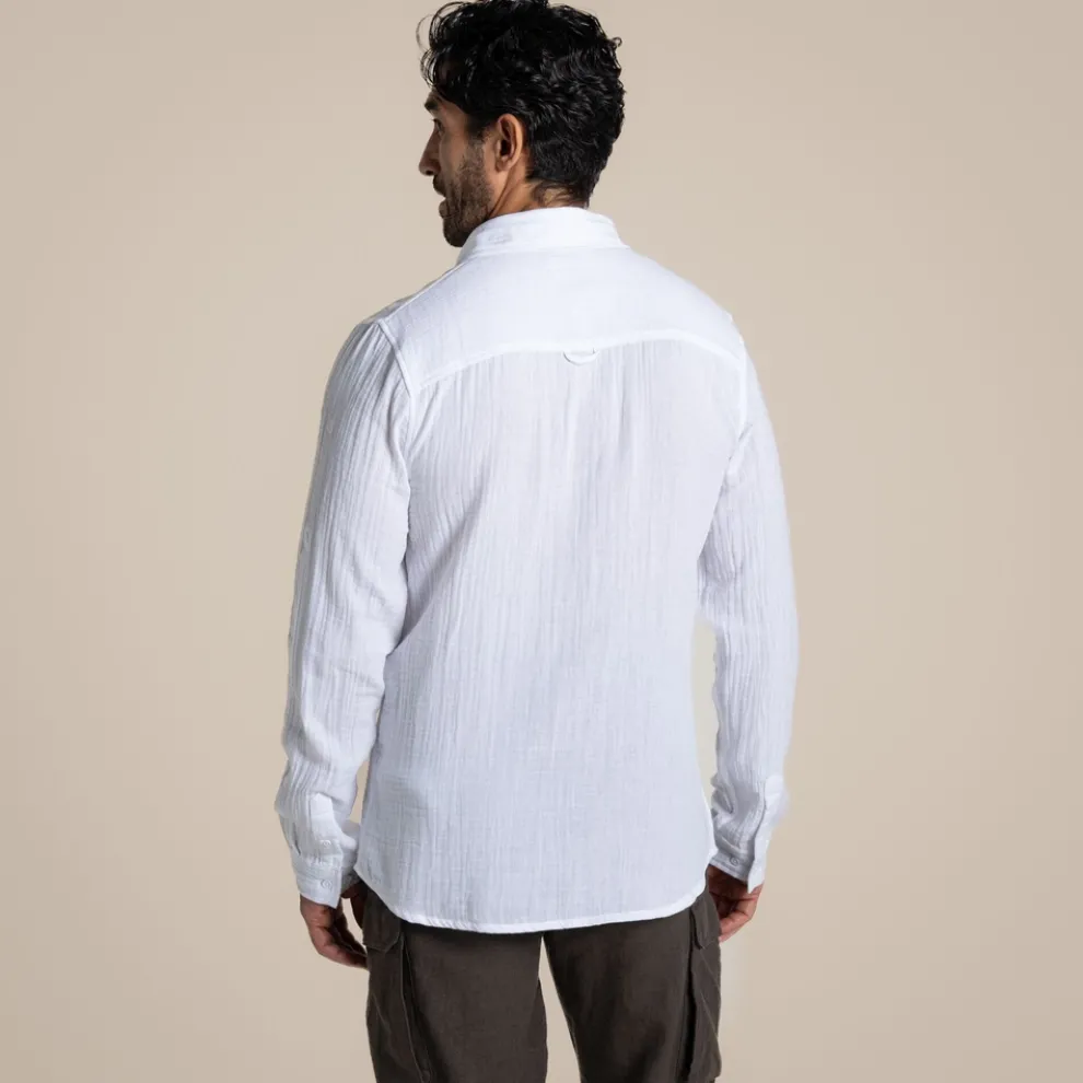Men's Moro Long Sleeved Shirt | White