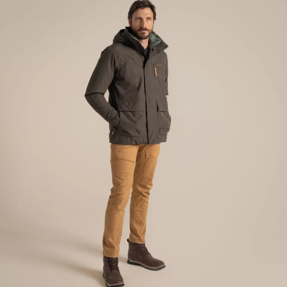 Men's National Trust Padley Waterproof Jacket | Woodland Green