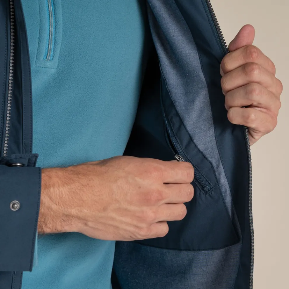 Men's National Trust Fairbrook Waterproof Jacket | Blue Stone