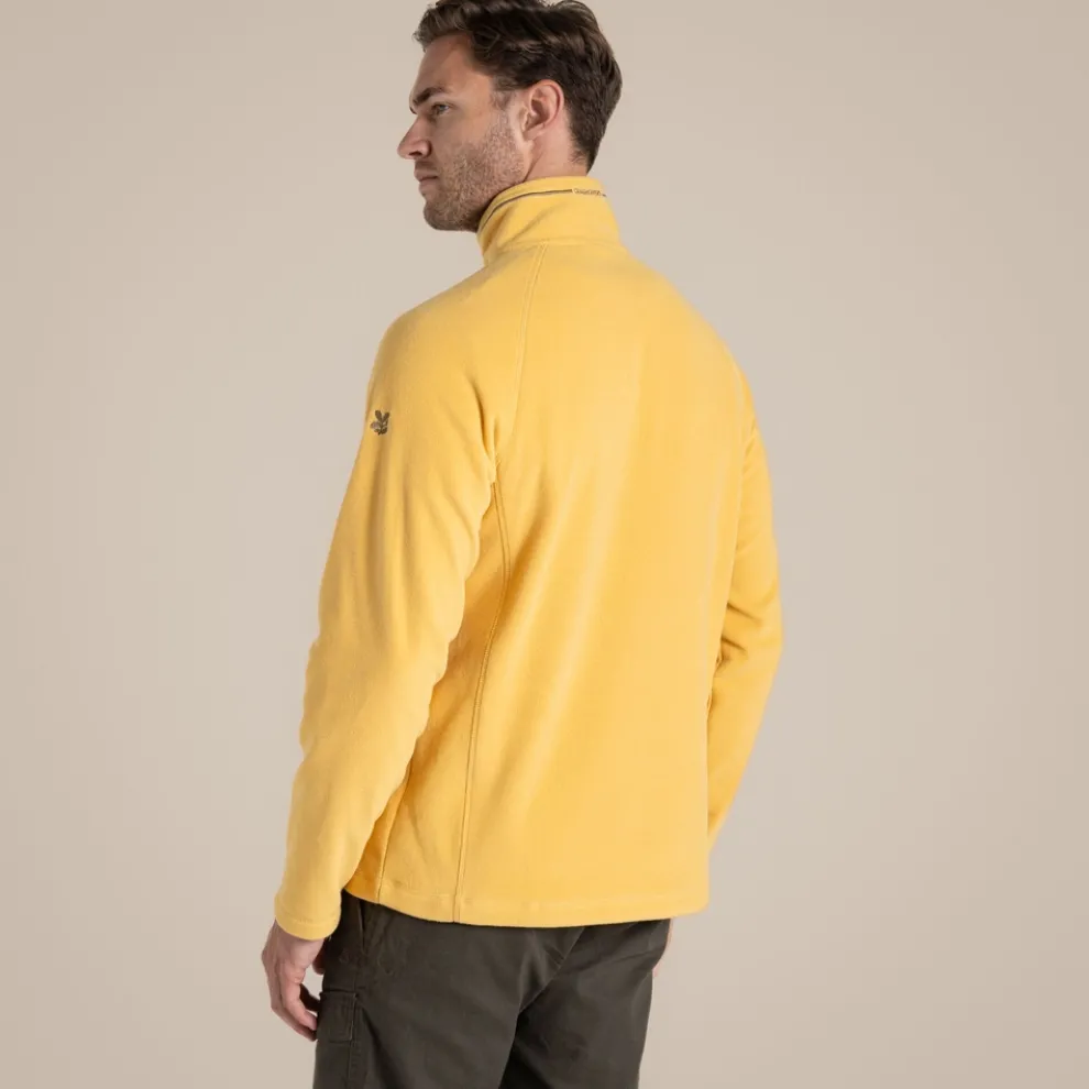 Men's National Trust Corey II Half Zip Fleece | Indian Yellow