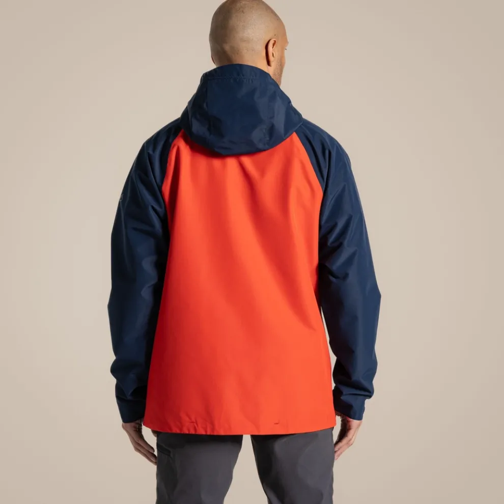Men's Osuna Waterproof Jacket | Blue Navy / Pimento Red