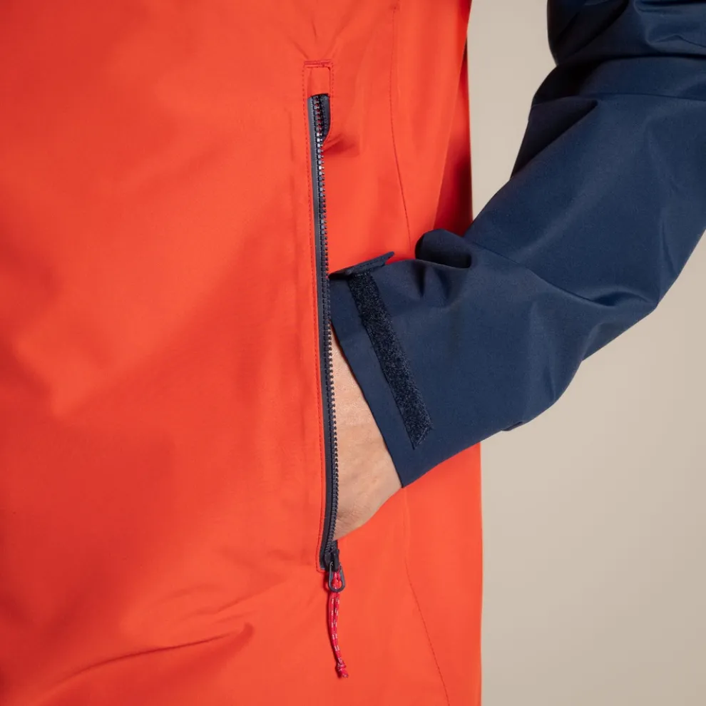 Men's Osuna Waterproof Jacket | Blue Navy / Pimento Red