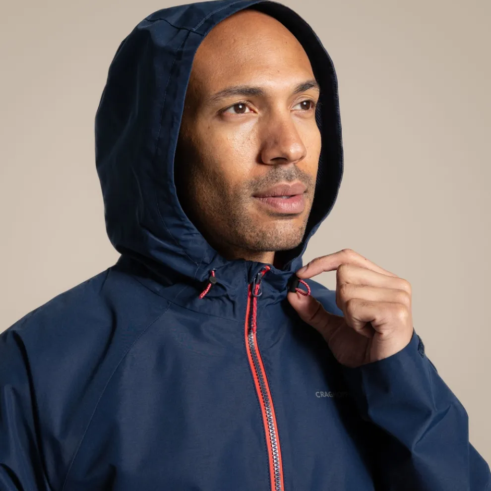 Men's Osuna Waterproof Jacket | Blue Navy / Pimento Red
