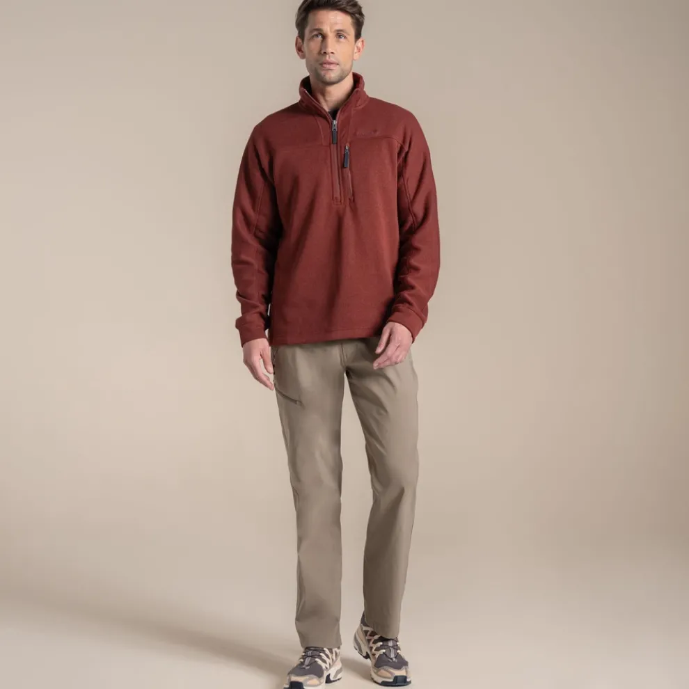 Men's Torney III Half Zip Fleece | Red Jasper