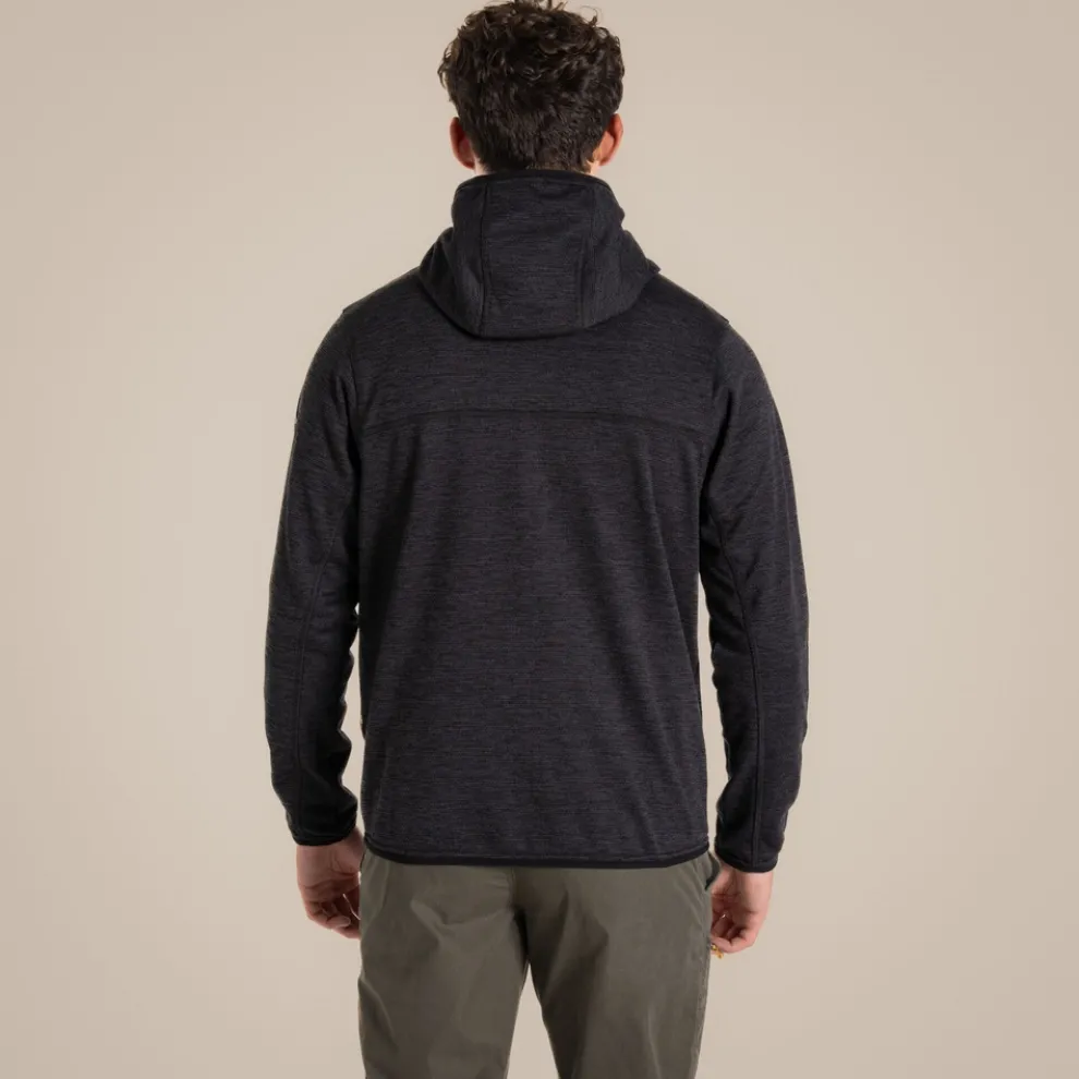 Men's Travos Full Zip Fleece | Black Pepper Marl