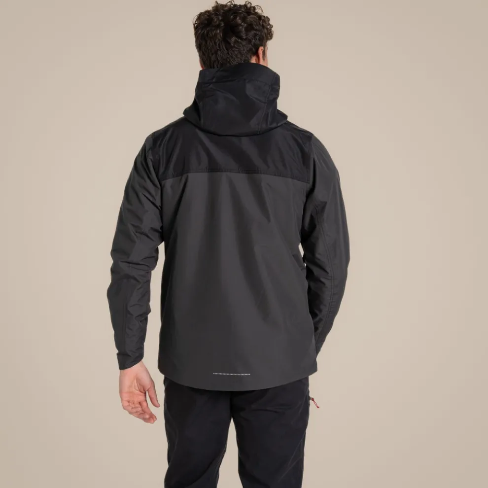 Men's Vanth Waterproof Jacket | Black Pepper / Black