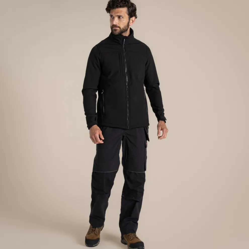 Whitby Softshell Workwear Jacket | Black