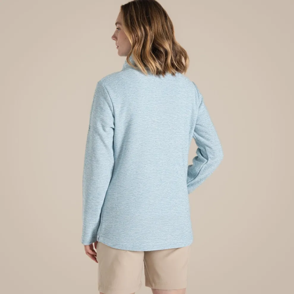 Women's Aio Full Zip Fleece | Sky Blue