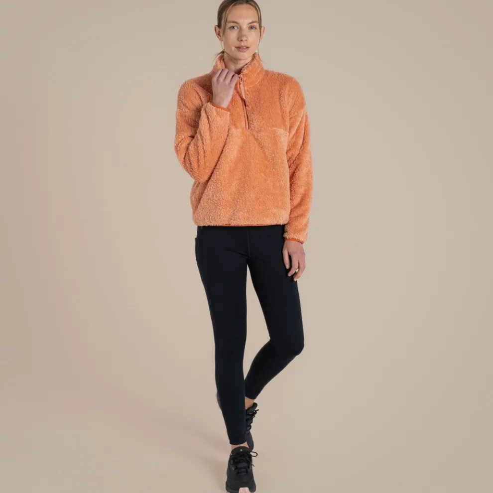 Women's Bron Half Zip Fleece | Clay