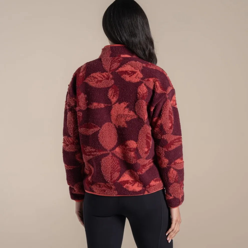 Women's Catalina Full Zip Fleece | Sumac Red Print