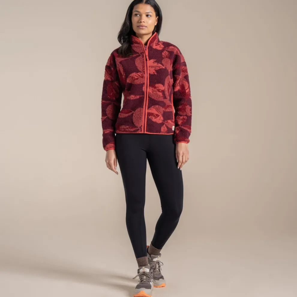 Women's Catalina Full Zip Fleece | Sumac Red Print