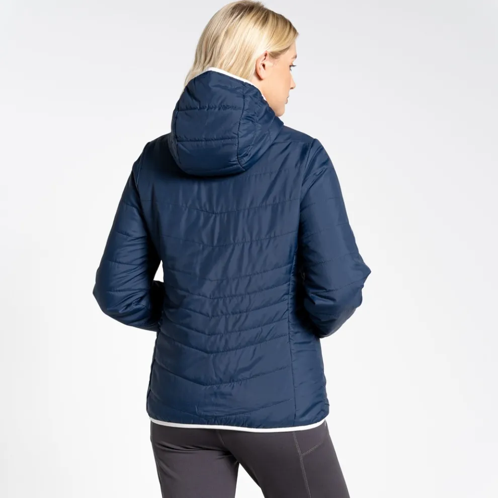Women's Compresslite VI Hooded Jacket | Blue Navy / Seasalt