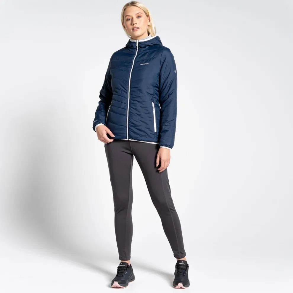 Women's Compresslite VI Hooded Jacket | Blue Navy / Seasalt