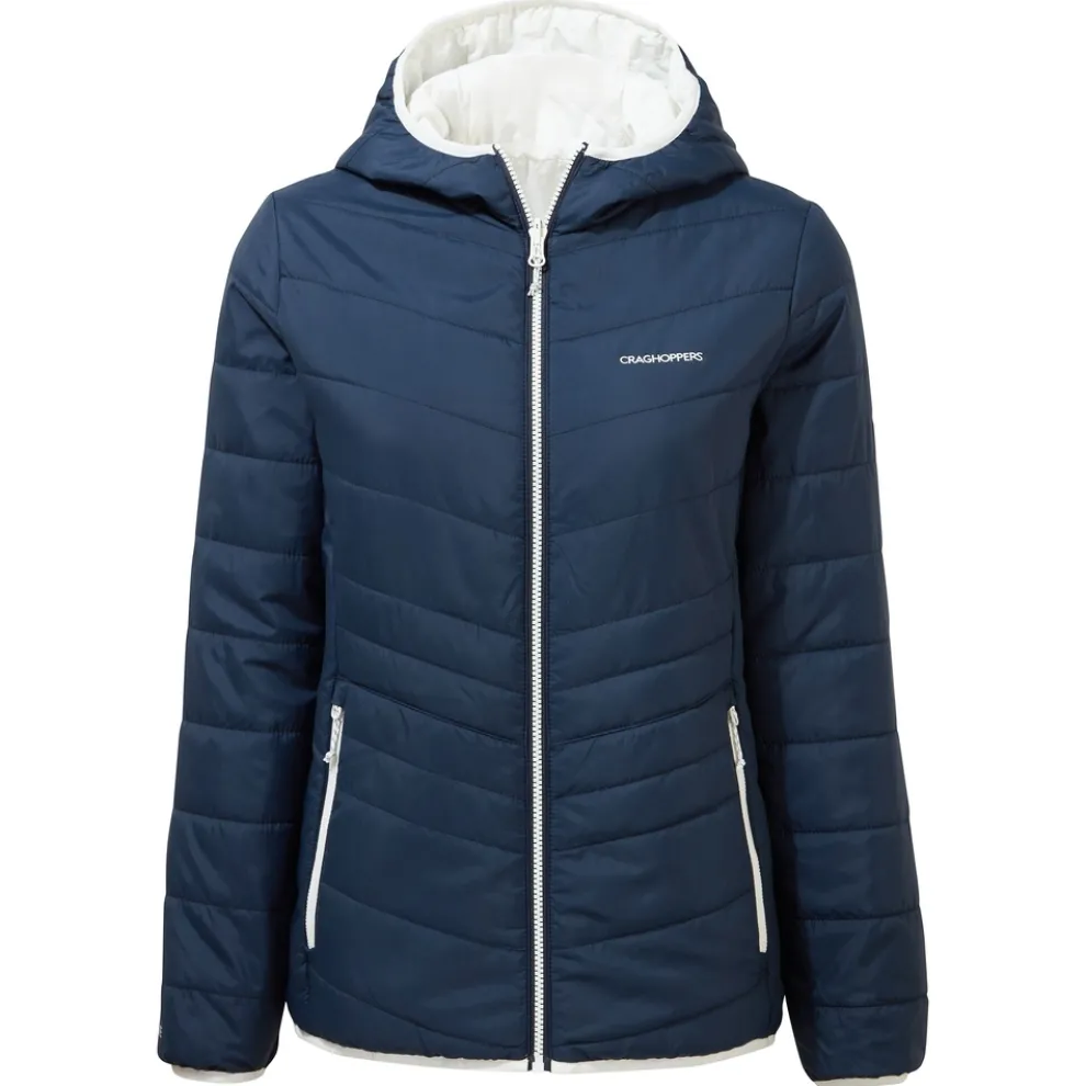 Women's Compresslite VI Hooded Jacket | Blue Navy / Seasalt