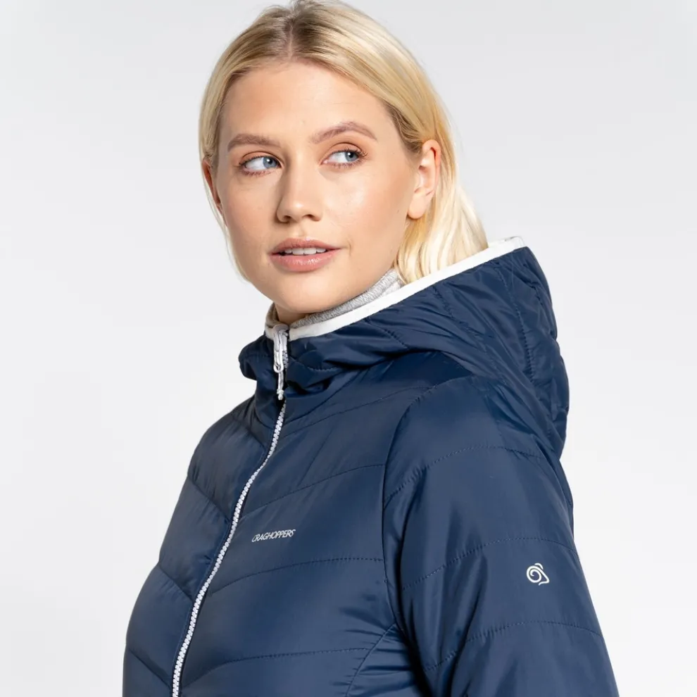 Women's Compresslite VI Hooded Jacket | Blue Navy / Seasalt