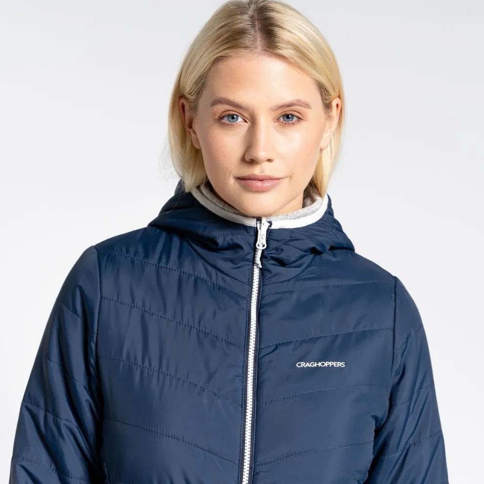 Women's Compresslite VI Hooded Jacket | Blue Navy / Seasalt