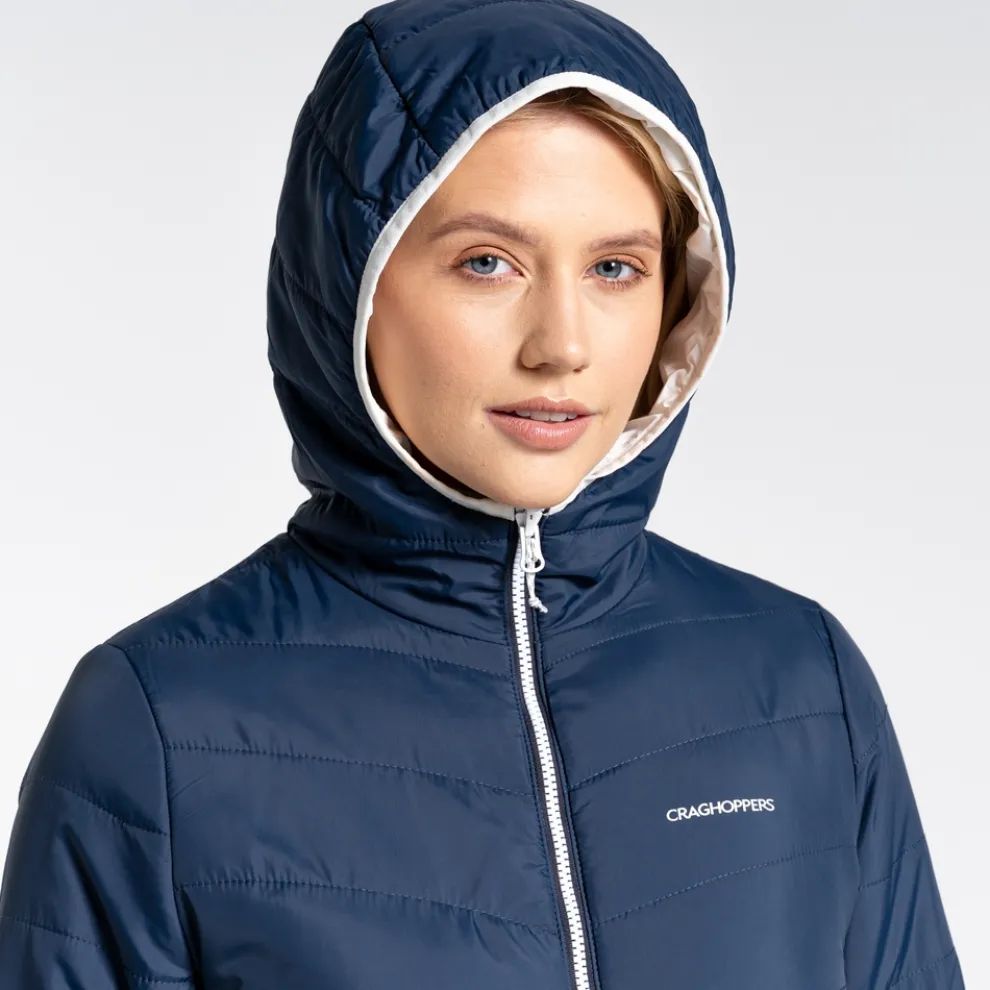 Women's Compresslite VI Hooded Jacket | Blue Navy / Seasalt