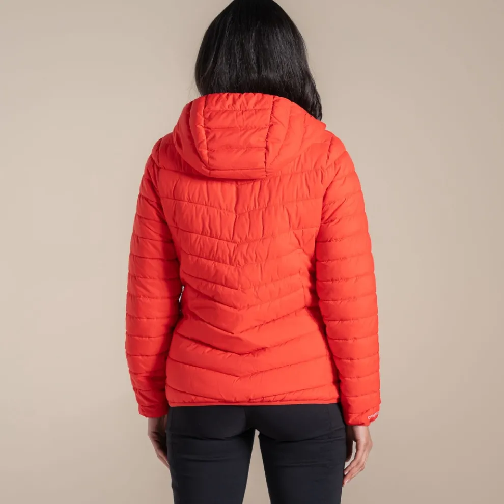 Women's Compresslite IX Hooded Insulating Jacket | Dawn Red